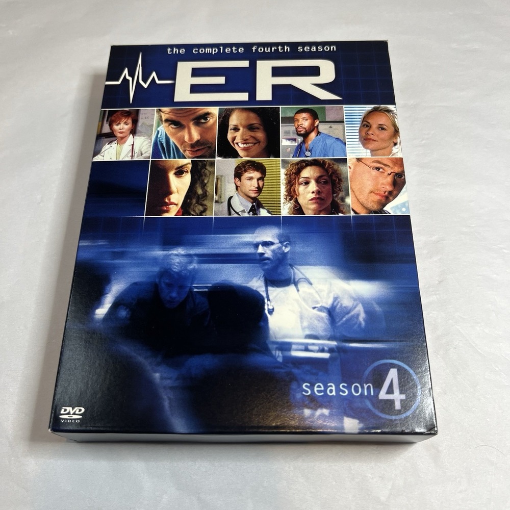 ER - The Complete Fourth Season DVD 2005 6-Disc Set Drama NR George Clooney